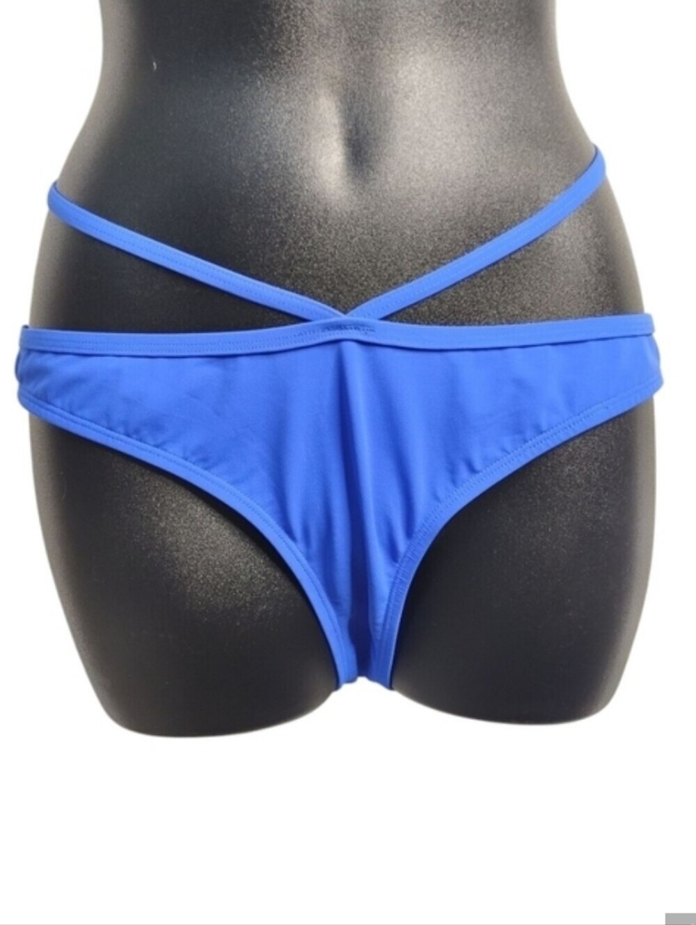 Miss Mandalay London Women's Blue Sexy Straps Bikini Bottom Size UK Small NWT